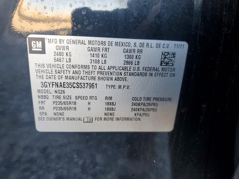 2012 Cadillac Srx Luxury Collection