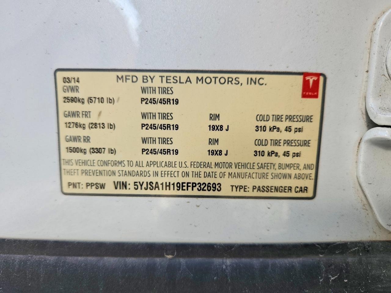 2014 Tesla Model s