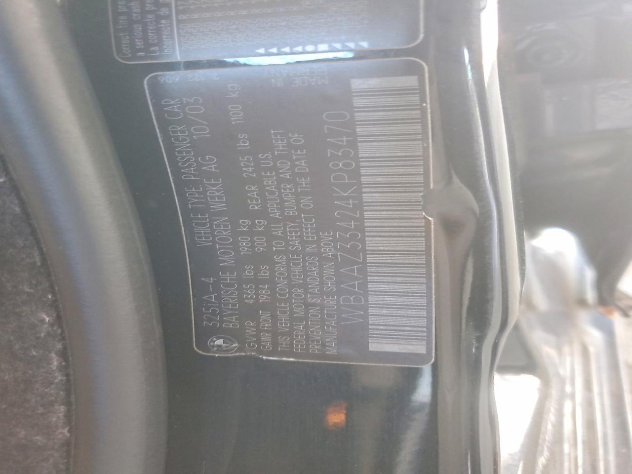 2004 BMW 325 is Sulev