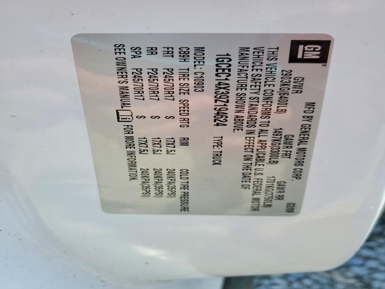 2009 Chevrolet Silverado C1500