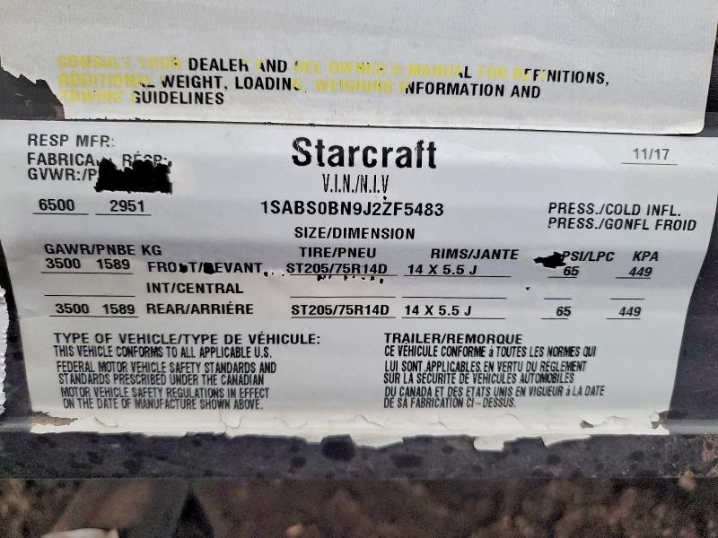 2018 Starcraft Autumn Ridge Camper