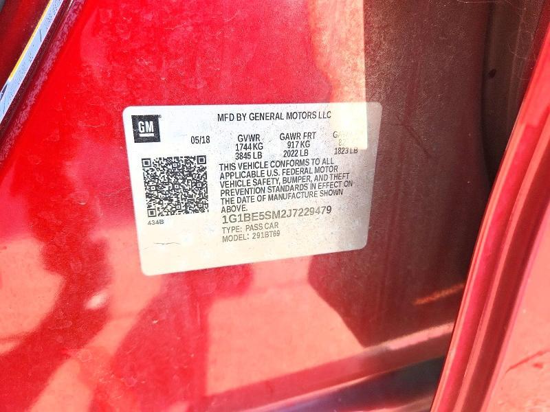 2018 Chevrolet Cruze lt