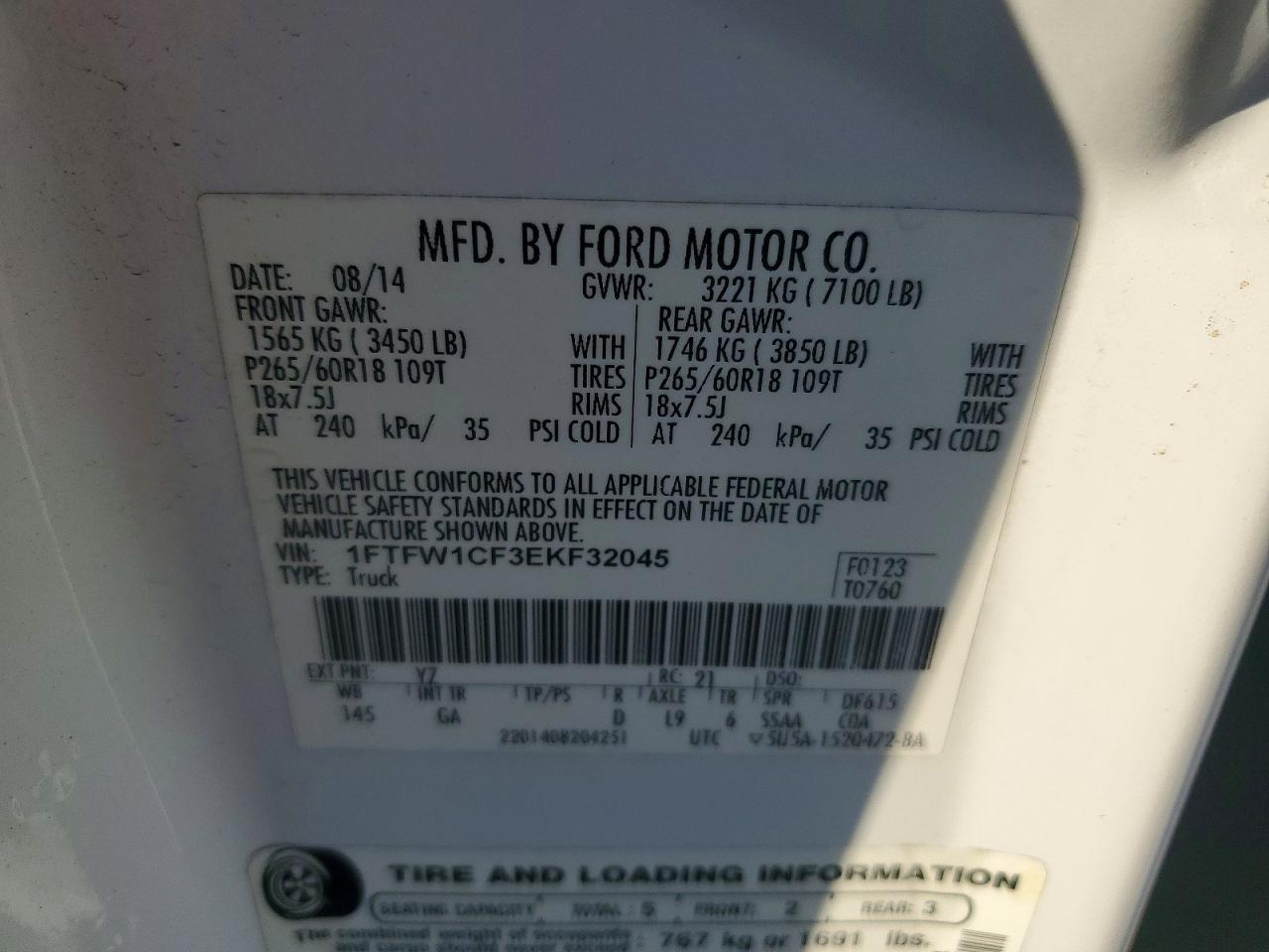 2014 Ford F150 Supercrew