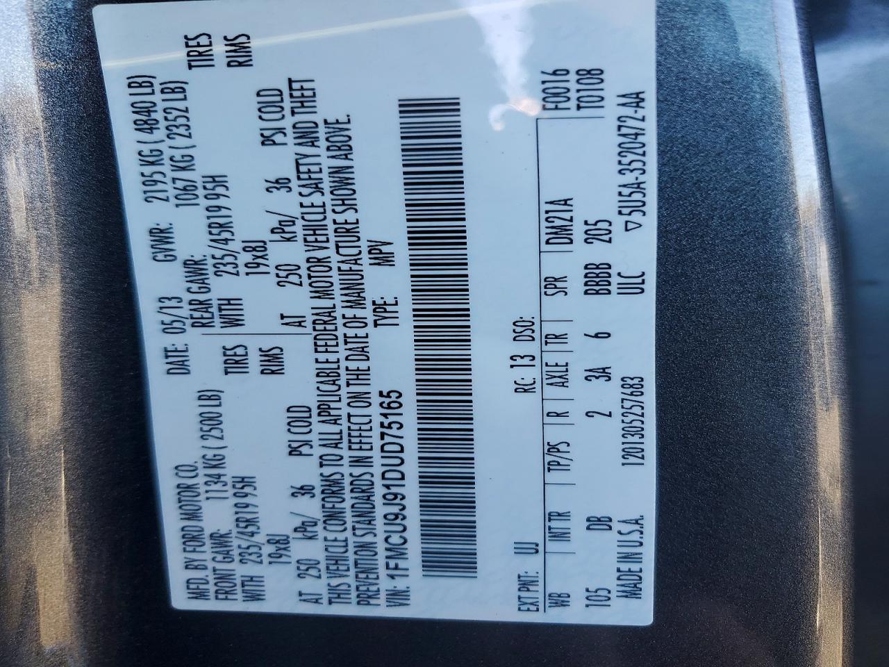 2013 Ford Escape Titanium