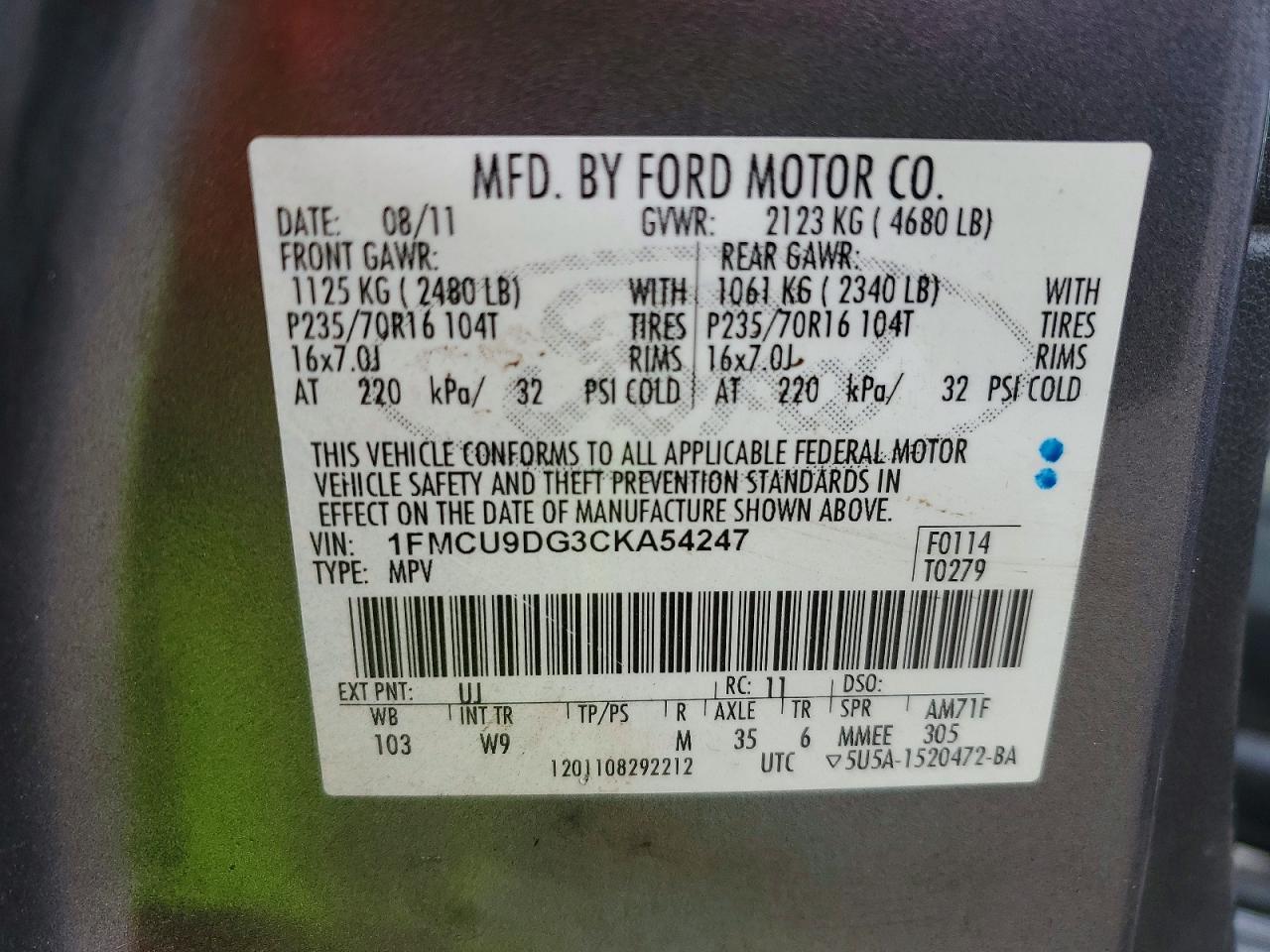 2012 Ford Escape xlt