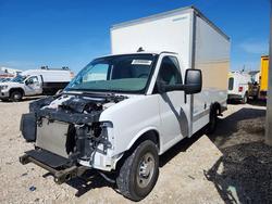 Salvage trucks for sale at Haslet, TX auction: 2023 Chev Rolet Express G3500 BOX Truck