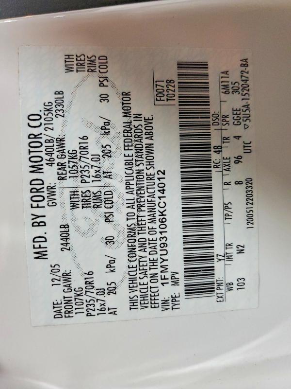 2006 Ford Escape xlt