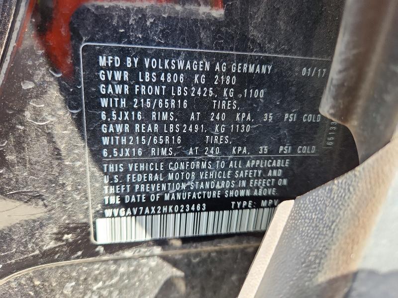 2017 Volkswagen Tiguan s