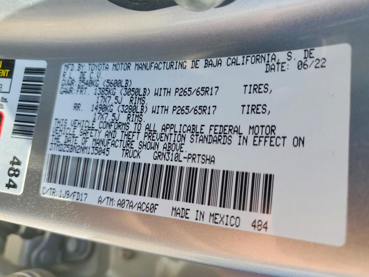 2022 Toyota Tacoma TRD Sport