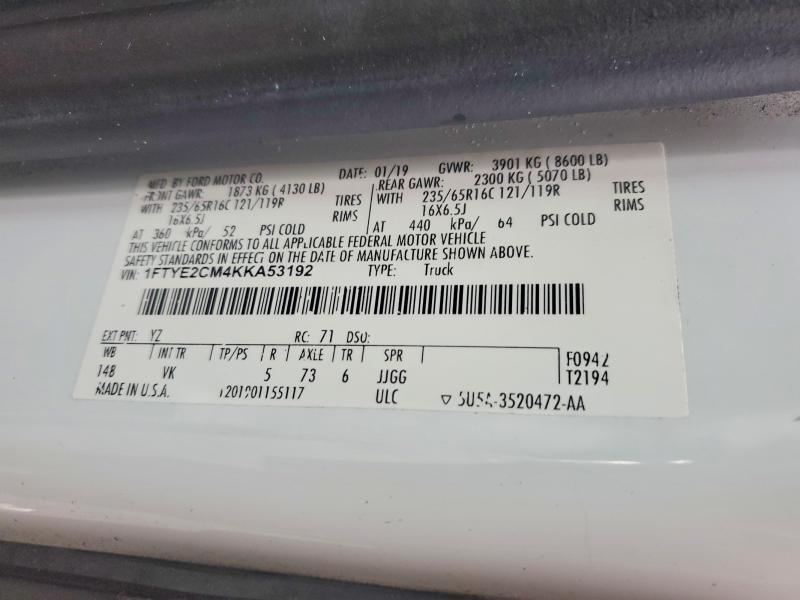 2019 Ford Transit 150 Utility / Service van