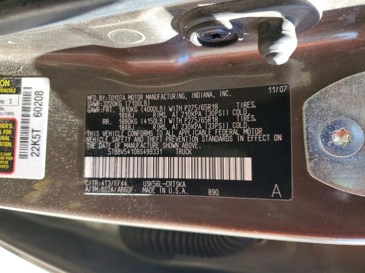 2008 Toyota Tundra SR5