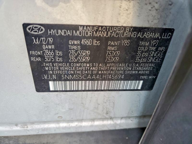 2020 Hyundai Santa fe Limited 2.0t