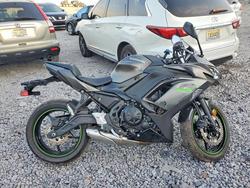 Kawasaki ex salvage cars for sale: 2024 Kawasaki EX650 R
