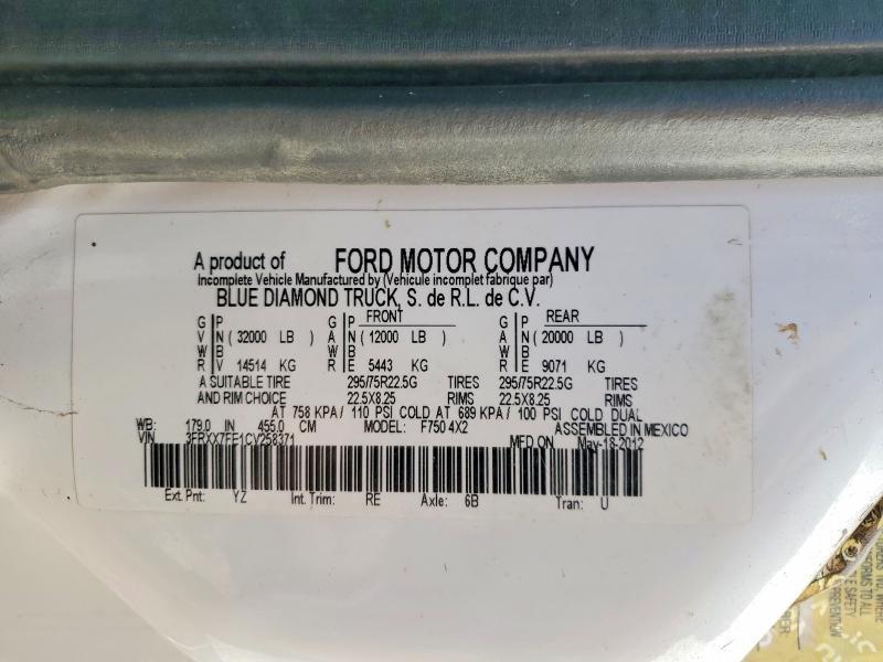 2012 Ford F750 Super Duty