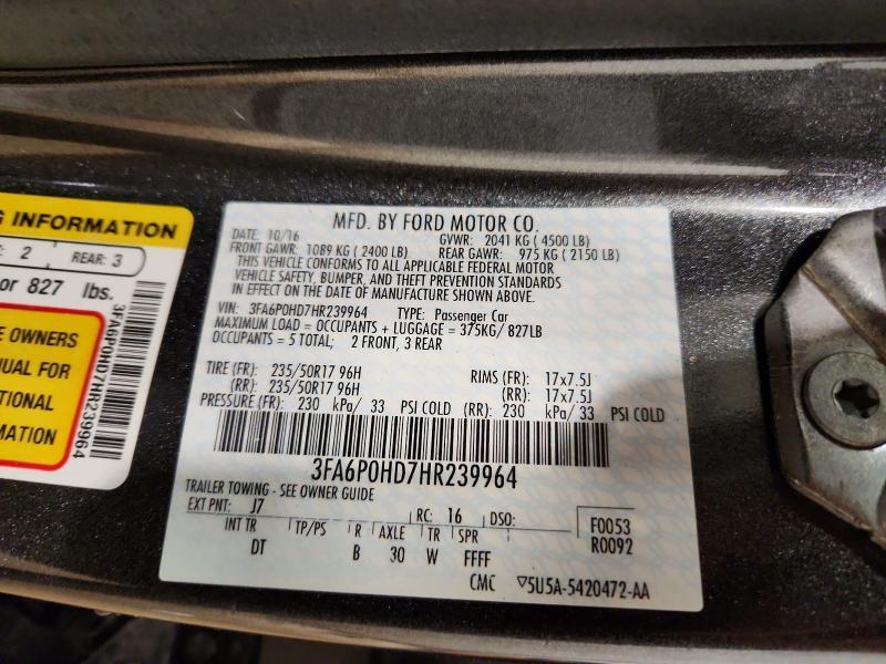 2017 Ford Fusion se