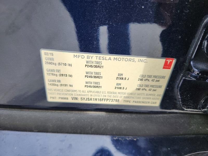 2015 Tesla Model s 85