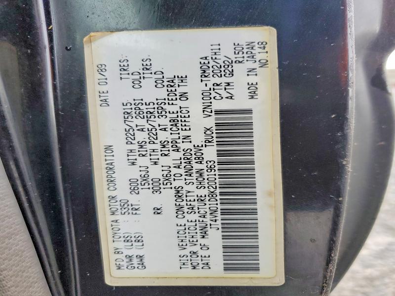 1989 Toyota Pickup Deluxe V6