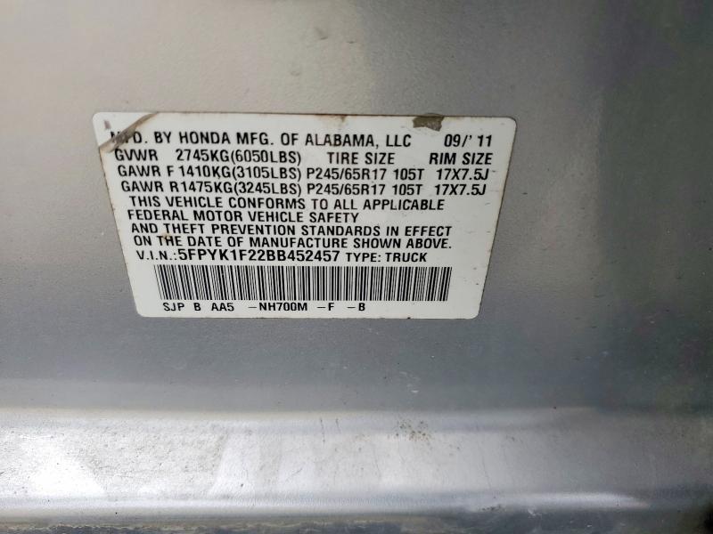 2011 Honda Ridgeline RT