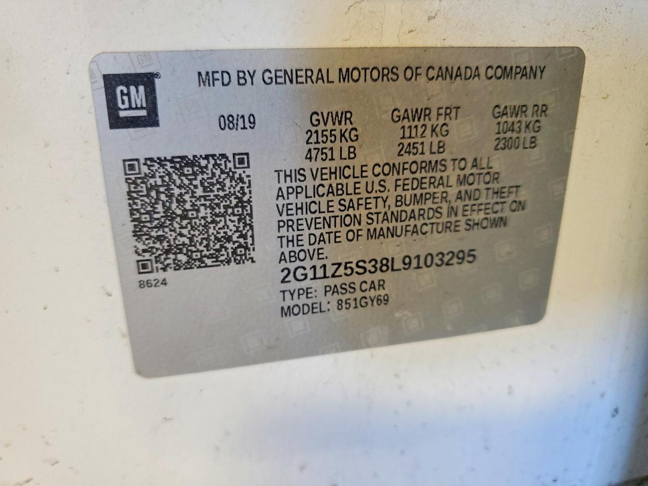 2020 Chevrolet Impala lt