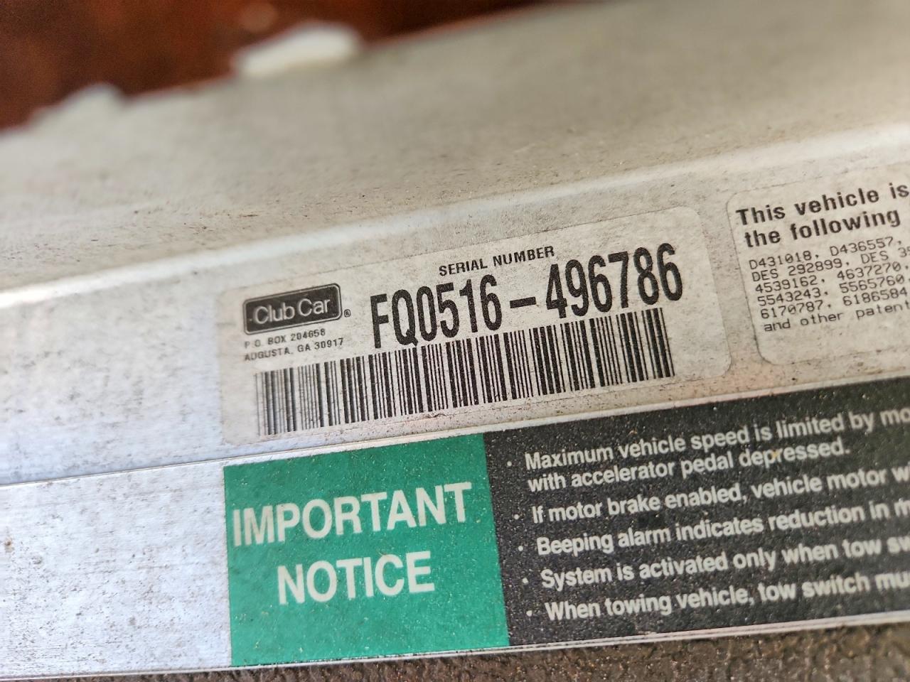 2005 Club Car Golf Cart