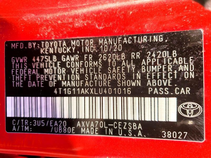 2020 Toyota Camry se