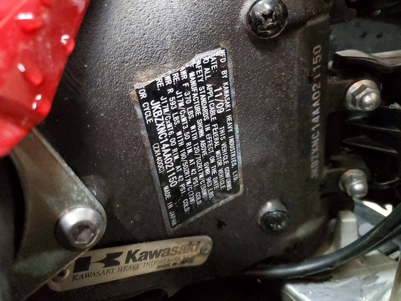 2010 Kawasaki ZX1400 C