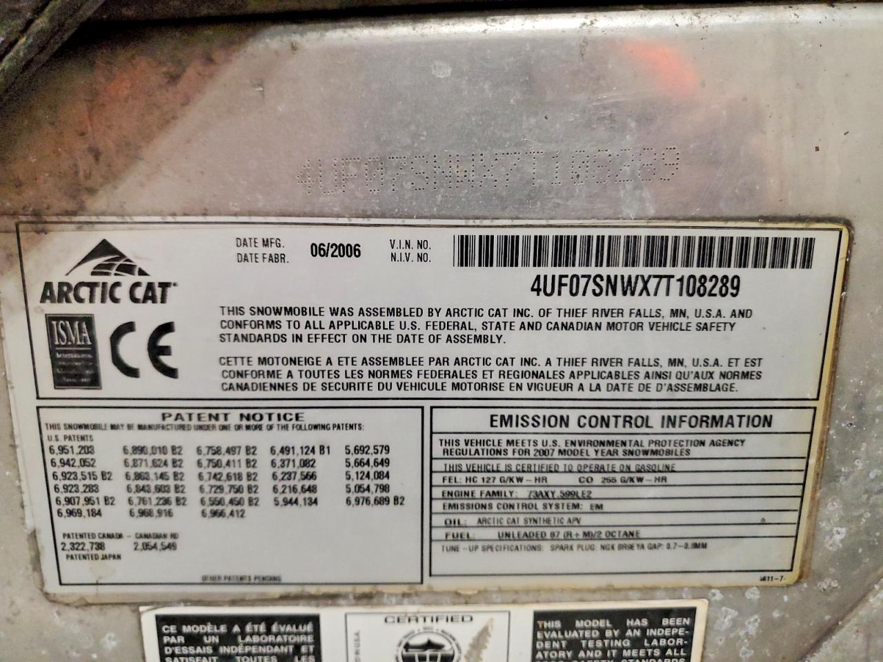 2007 Arctic Cat Arctic Cat