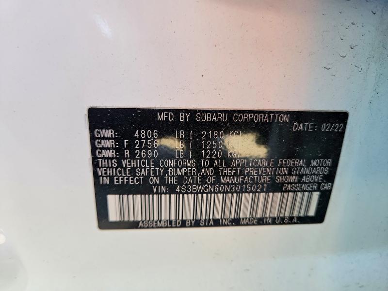 2022 Subaru Legacy Limited xt