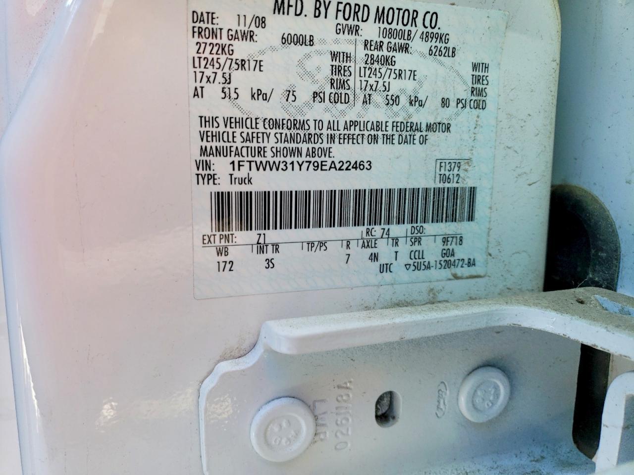 2009 Ford F350 Super Duty