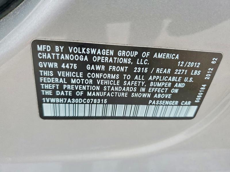 2013 Volkswagen Passat se