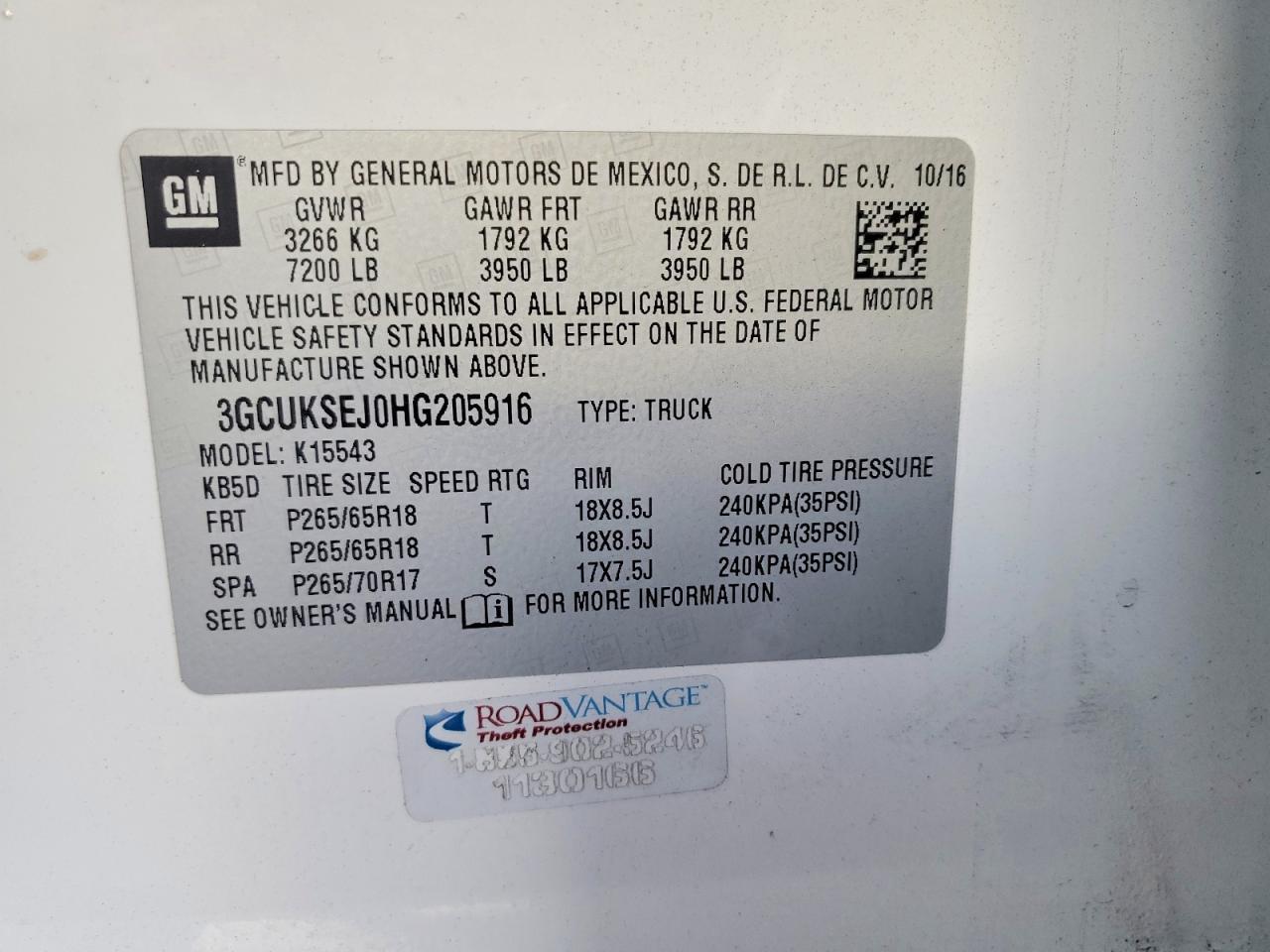 2017 Chevrolet Silverado K1500 LTZ
