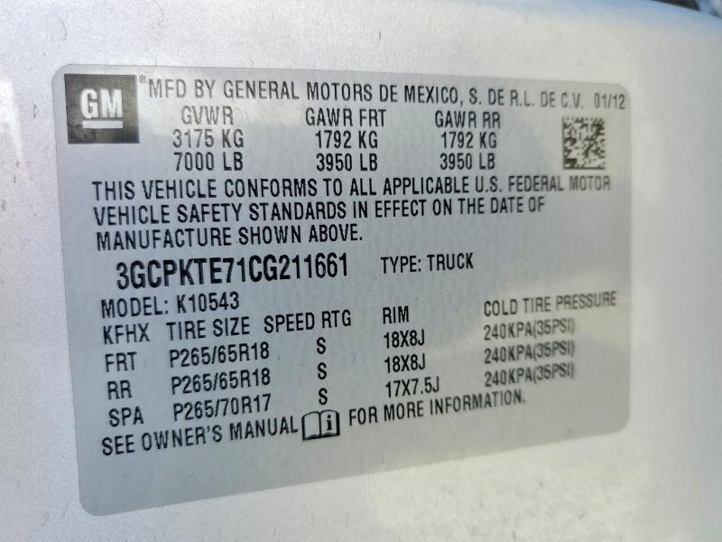 2012 Chevrolet Silverado K1500 LTZ