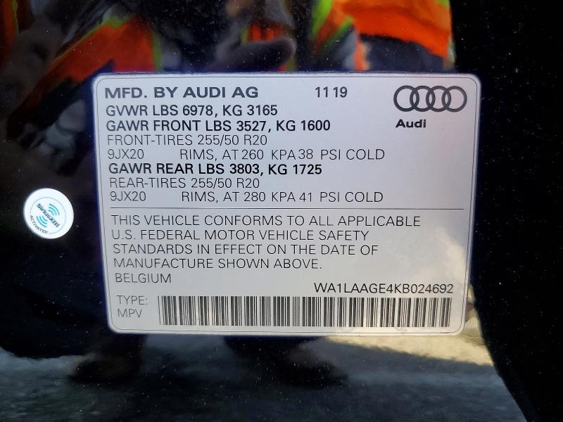 2019 Audi E-tron Premium Plus