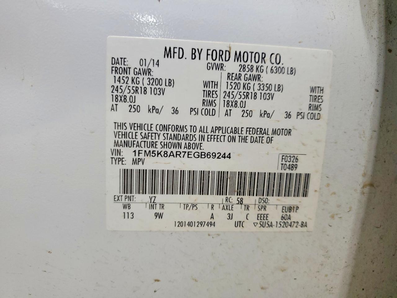 2014 Ford Explorer Police Interceptor