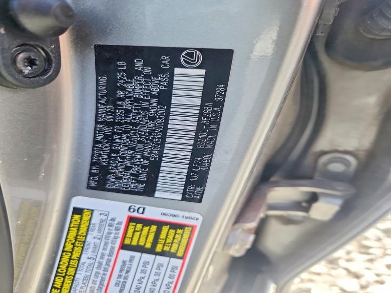 2021 Lexus Es 350 f Sport