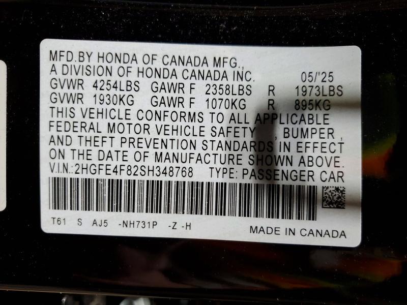 2025 Honda Civic Sport