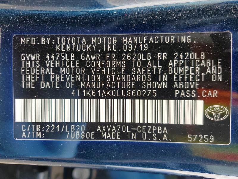 2020 Toyota Camry xse