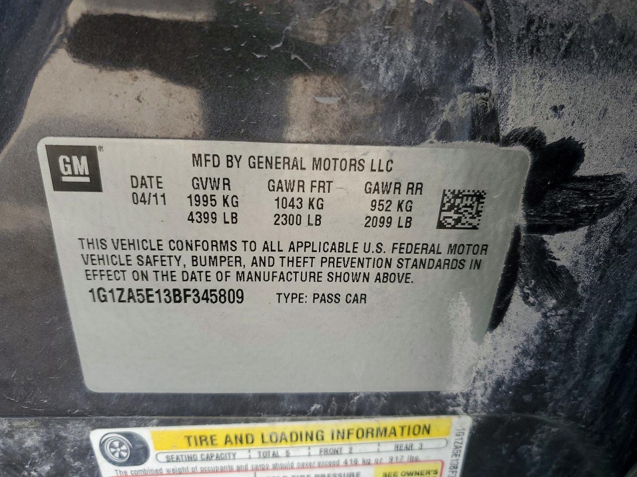 2011 Chevrolet Malibu ls