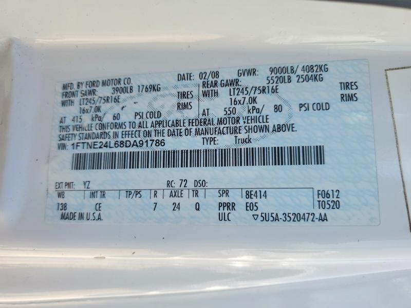 2008 Ford E250 Utility / Service Van