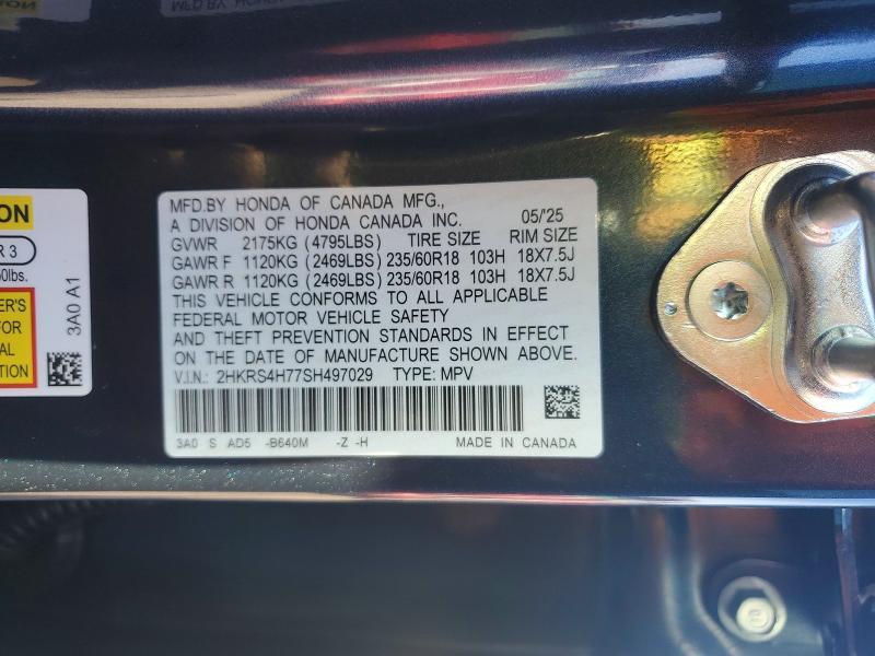 2025 Honda Cr-v exl