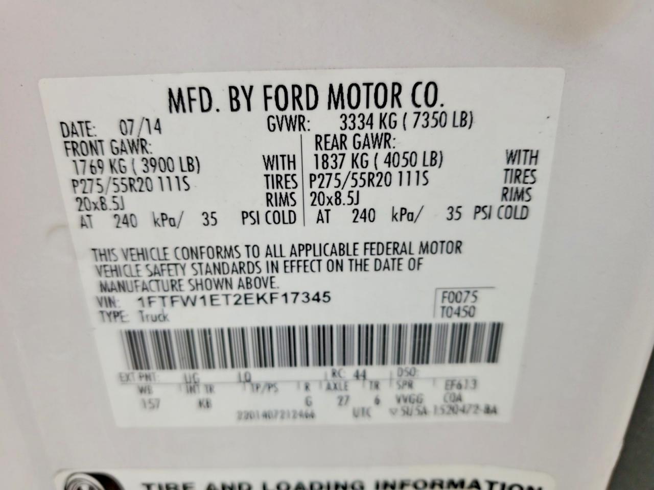 2014 Ford F150 Supercrew