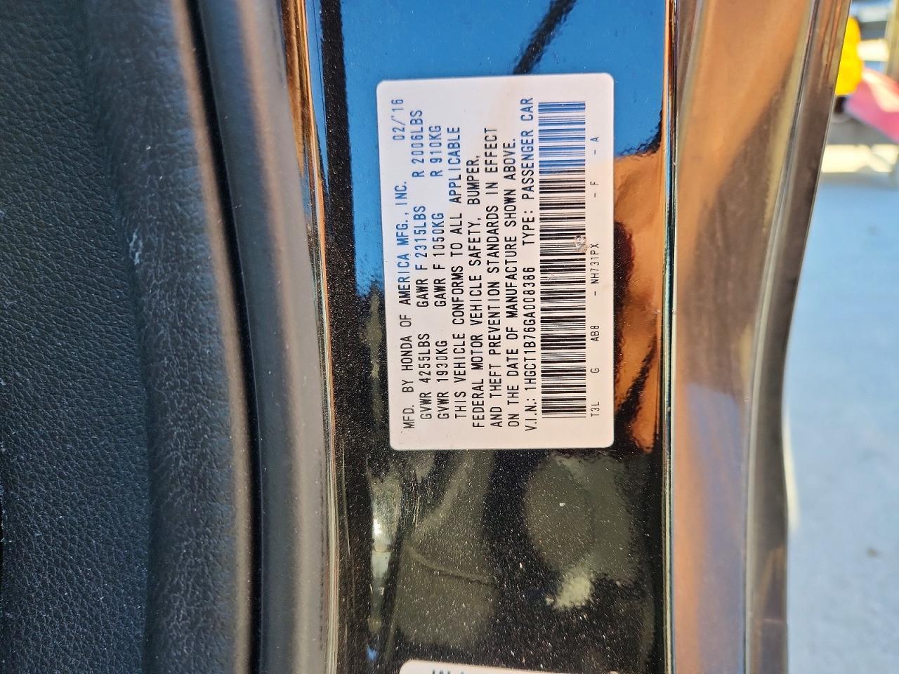 2016 Honda Accord ex