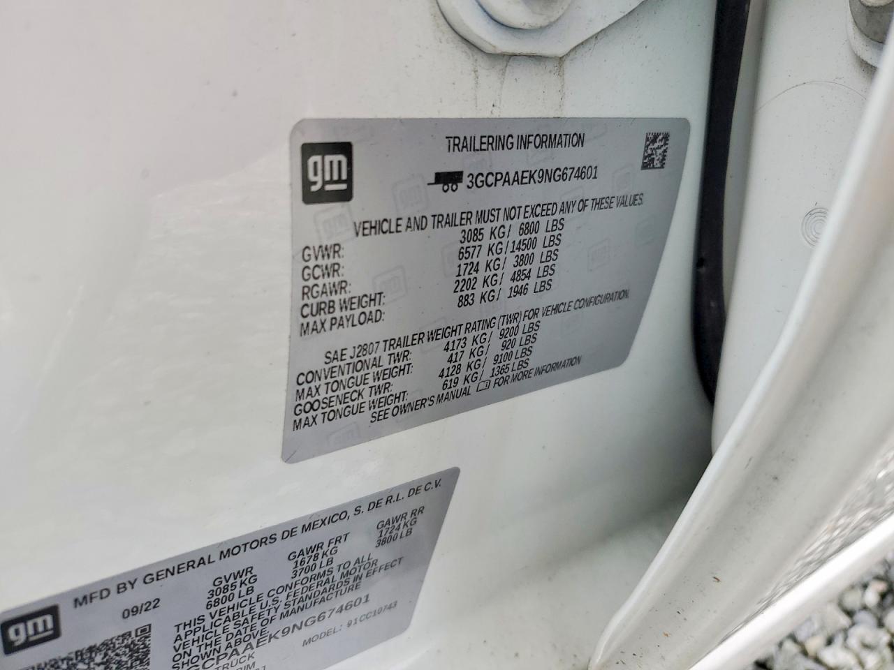 2022 Chevrolet Silverado C1500