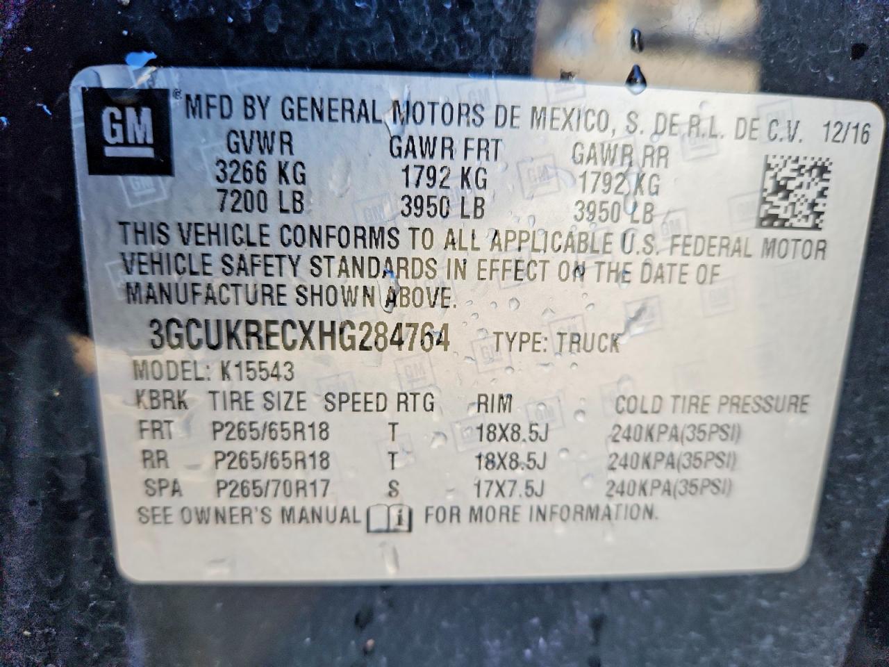 2017 Chevrolet Silverado K1500 LT