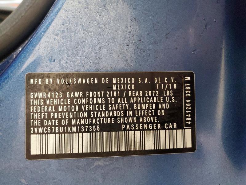 2019 Volkswagen Jetta s