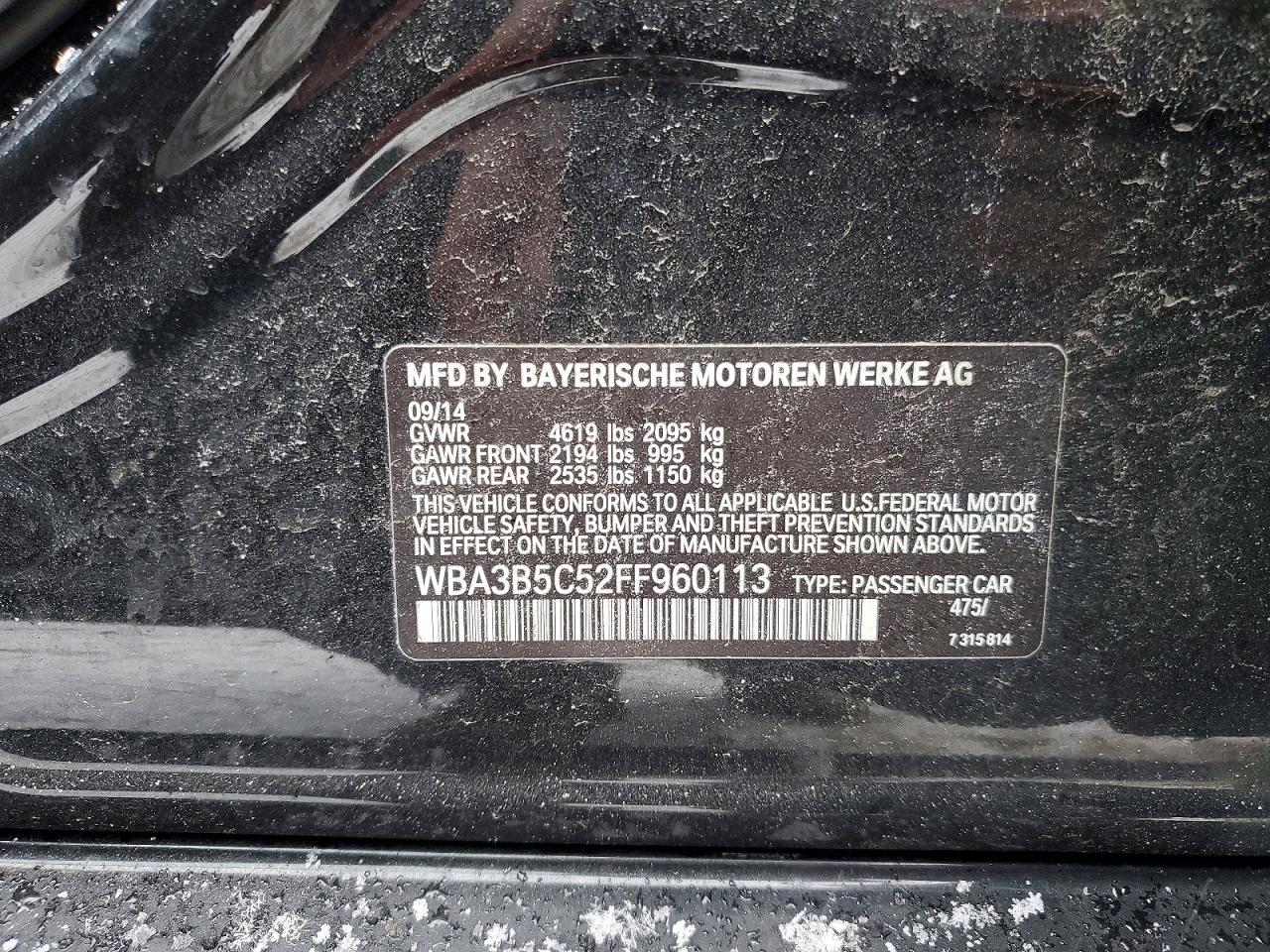 2015 BMW 328 xi Sulev