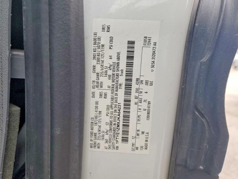 2018 Ford Transit T-150 Utility / Service Van