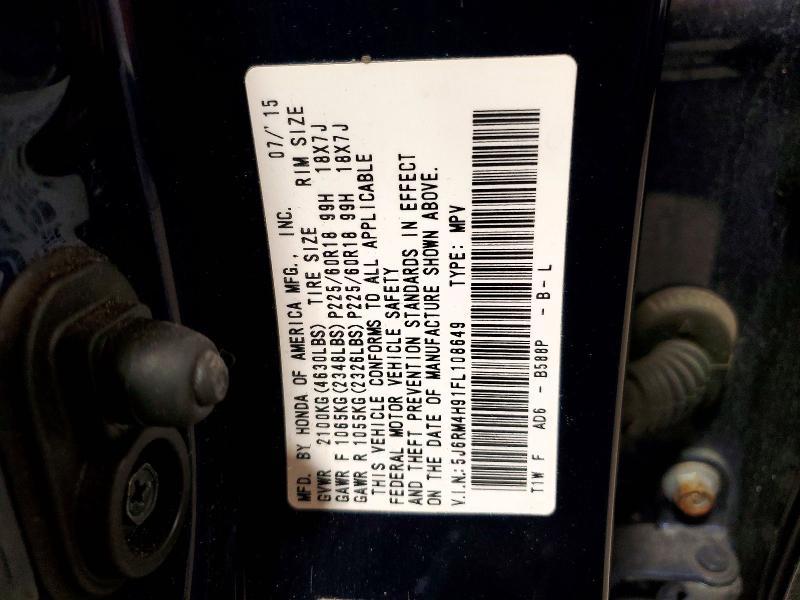 2015 Honda Cr-v Touring