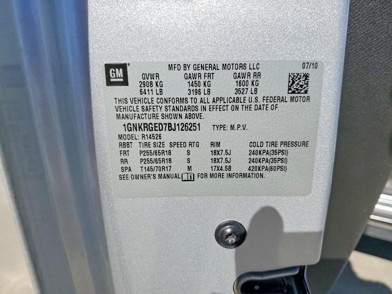 2011 Chevrolet Traverse lt