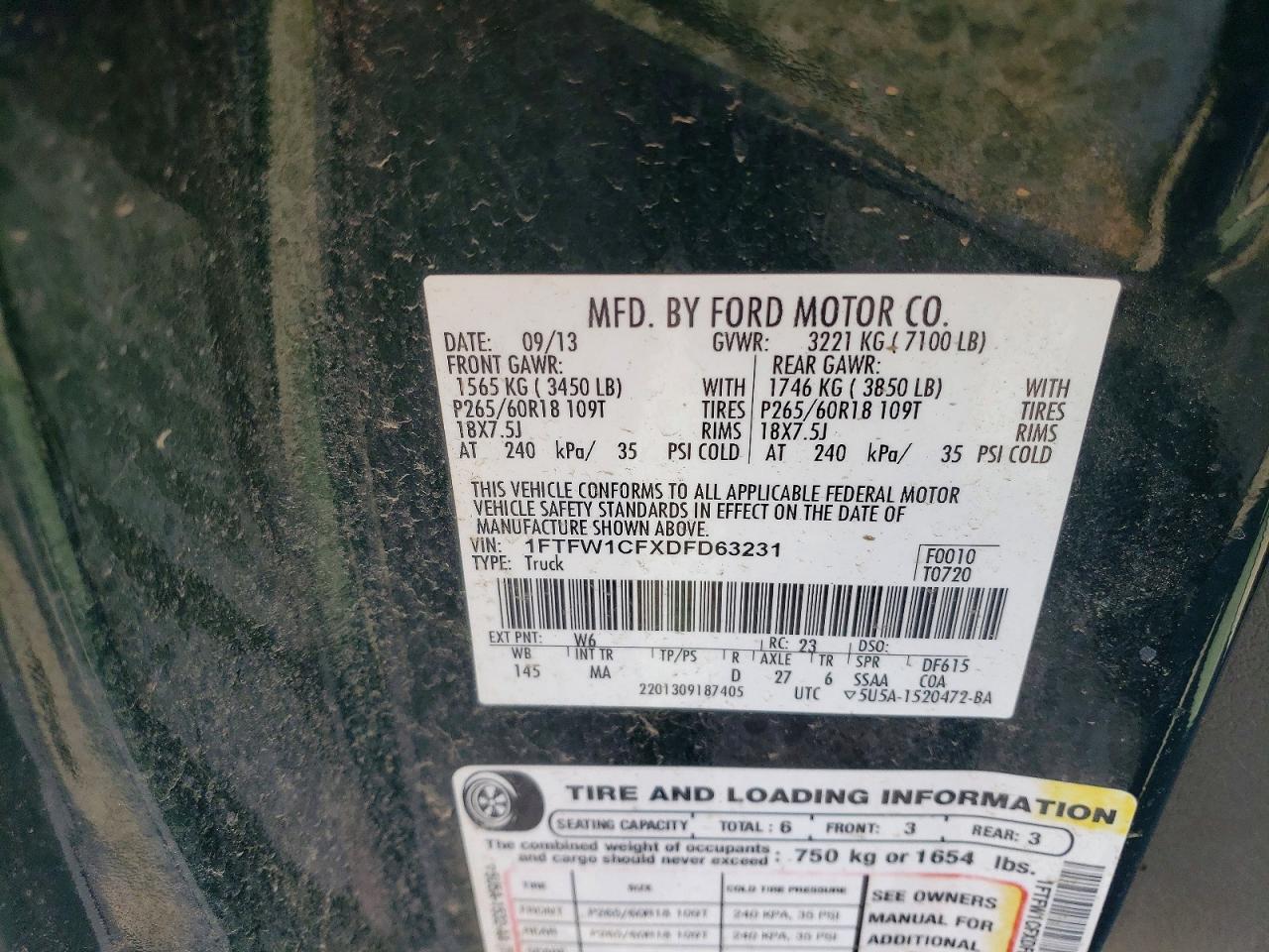 2013 Ford F150 Supercrew